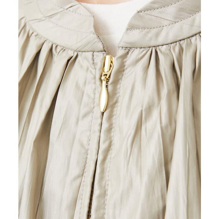 ［セットアップ対応］クラッシュレザーライクノーカラーブルゾン | MICHEL KLEIN | 詳細画像30 