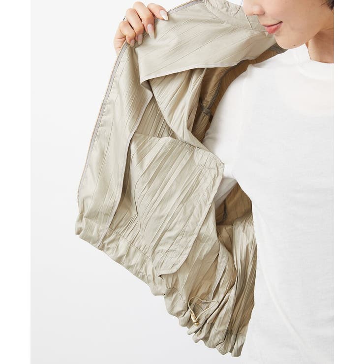 ［セットアップ対応］クラッシュレザーライクノーカラーブルゾン | MICHEL KLEIN | 詳細画像31 