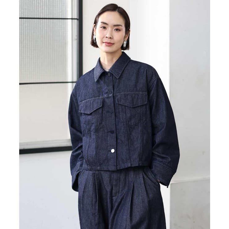 [セットアップ対応]デニムダブルポケットブルゾン | MICHEL KLEIN | 詳細画像14 