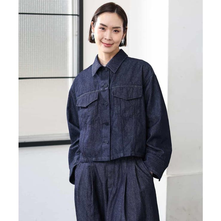 [セットアップ対応]デニムダブルポケットブルゾン | MICHEL KLEIN | 詳細画像15 