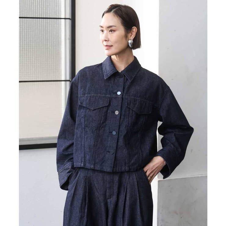 [セットアップ対応]デニムダブルポケットブルゾン | MICHEL KLEIN | 詳細画像16 