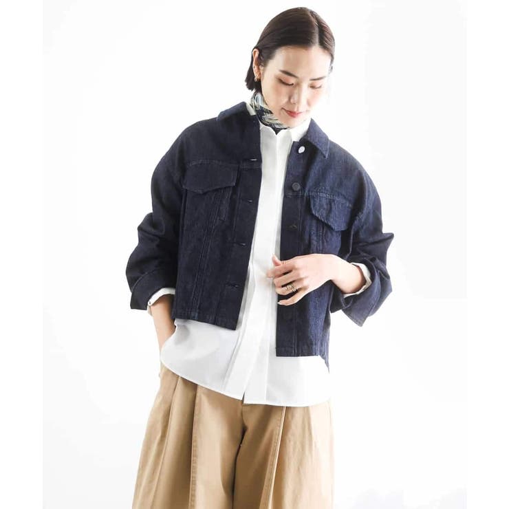 [セットアップ対応]デニムダブルポケットブルゾン | MICHEL KLEIN | 詳細画像3 