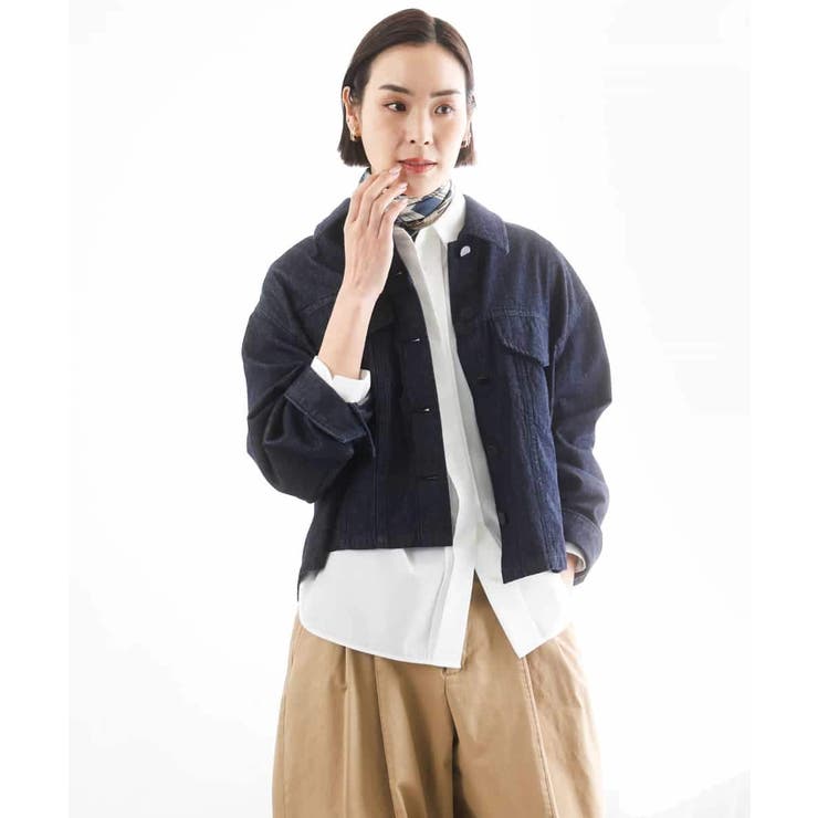 [セットアップ対応]デニムダブルポケットブルゾン | MICHEL KLEIN | 詳細画像4 