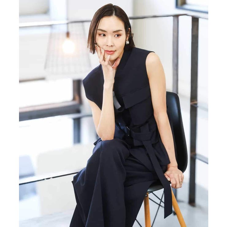 [セットアップ対応]ツイードライク フィッシャーマンジレ | MICHEL KLEIN | 詳細画像10 