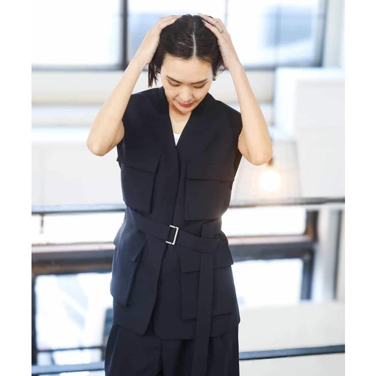 [セットアップ対応]ツイードライク フィッシャーマンジレ | MICHEL KLEIN | 詳細画像12 