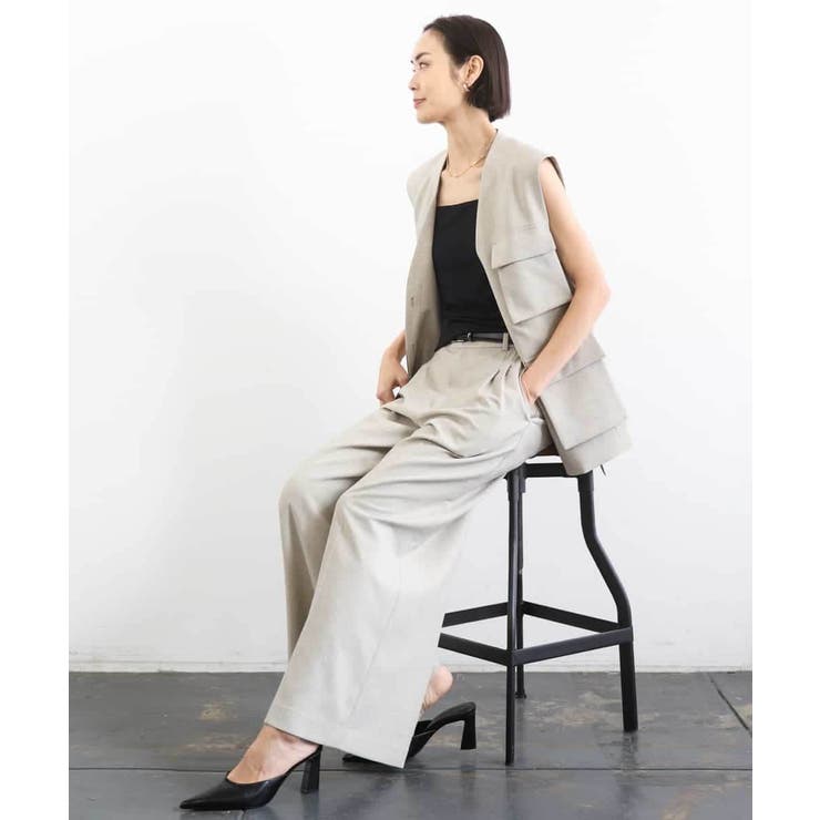 [セットアップ対応]ツイードライク フィッシャーマンジレ | MICHEL KLEIN | 詳細画像5 