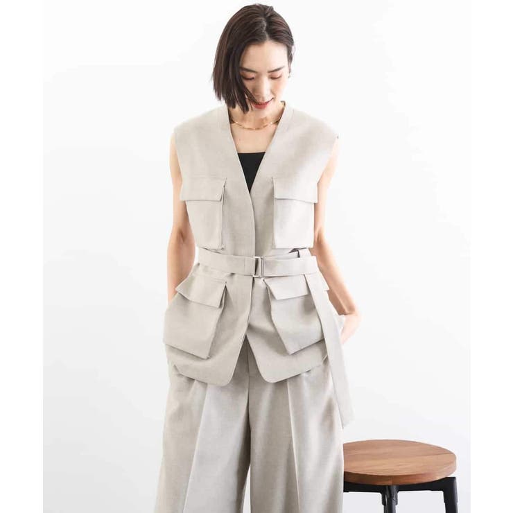 [セットアップ対応]ツイードライク フィッシャーマンジレ | MICHEL KLEIN | 詳細画像8 