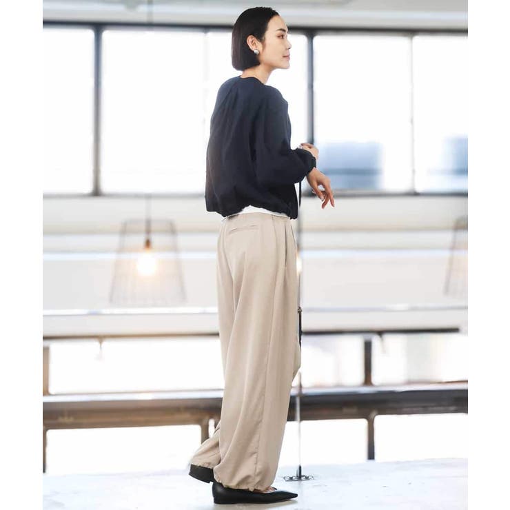 ナイロンペーパー ノーカラーブルゾン | MICHEL KLEIN | 詳細画像15 