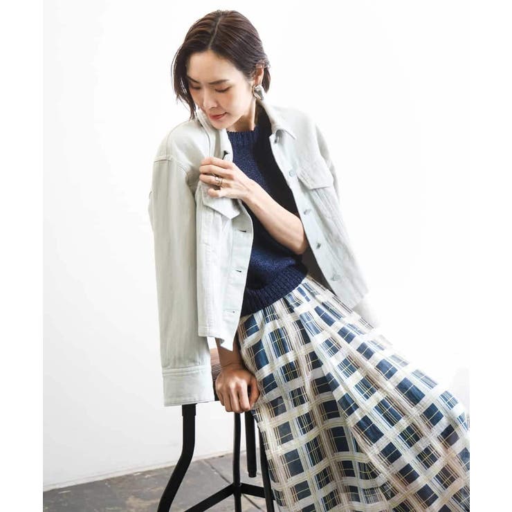 [セットアップ対応]デニムダブルポケットブルゾン | MICHEL KLEIN | 詳細画像2 