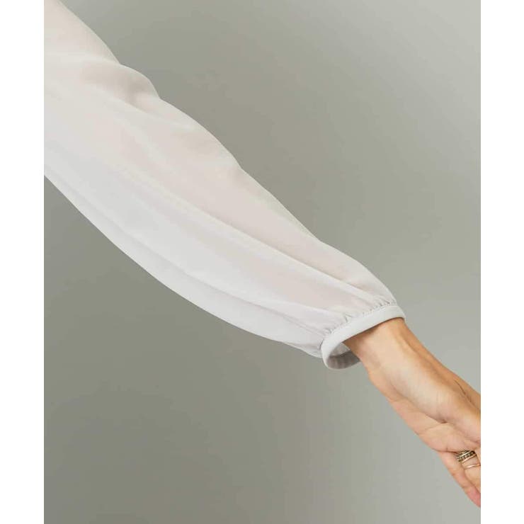 ボウタイ付き2WAYブラウソ― | MICHEL KLEIN | 詳細画像23 