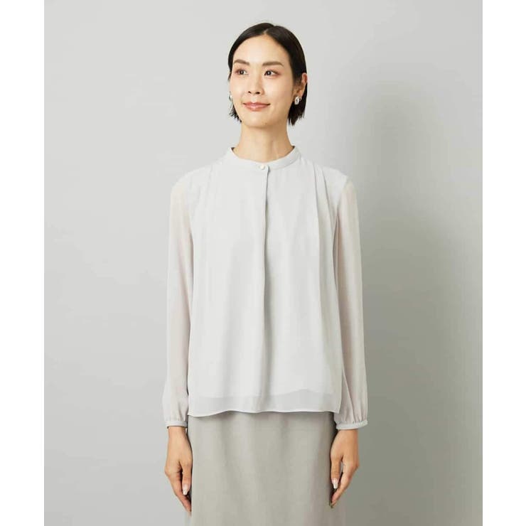 ライトグレー | ボウタイ付き2WAYブラウソ― | MICHEL KLEIN