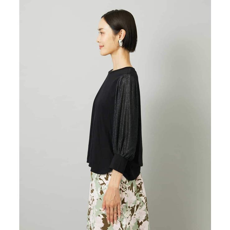 ラメチュールスリーブ異素材カットソー | MICHEL KLEIN | 詳細画像13 