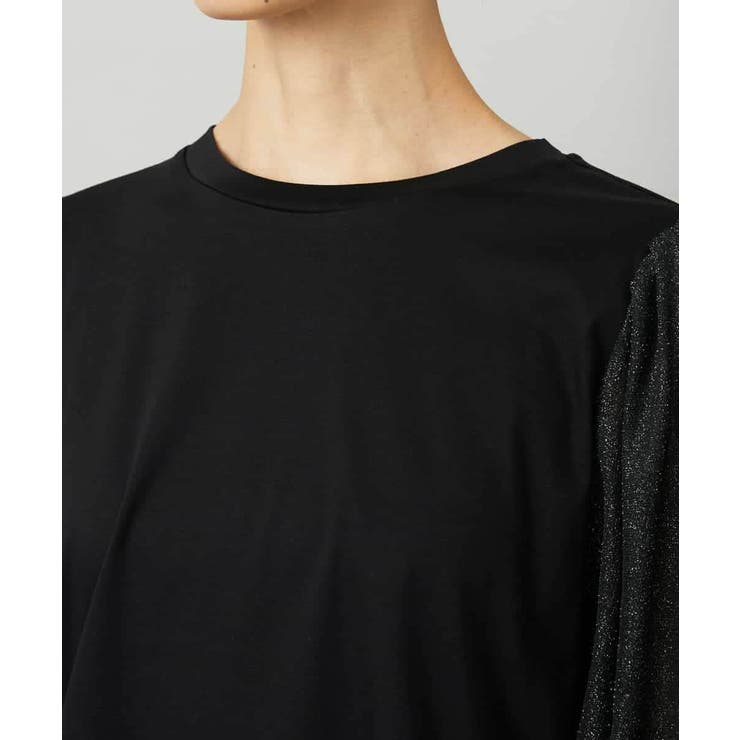 ラメチュールスリーブ異素材カットソー | MICHEL KLEIN | 詳細画像15 