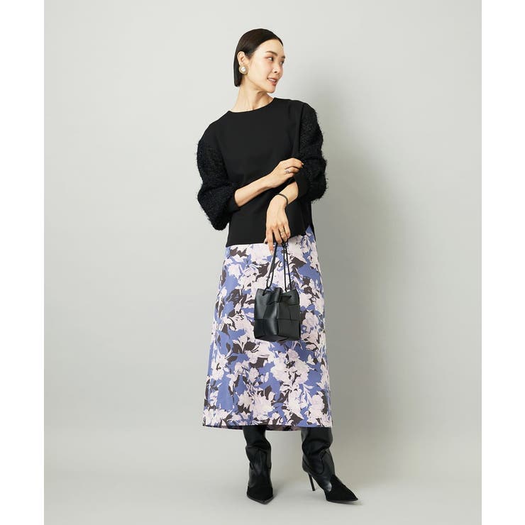 パフスリーブ異素材カットソー | MICHEL KLEIN | 詳細画像12 