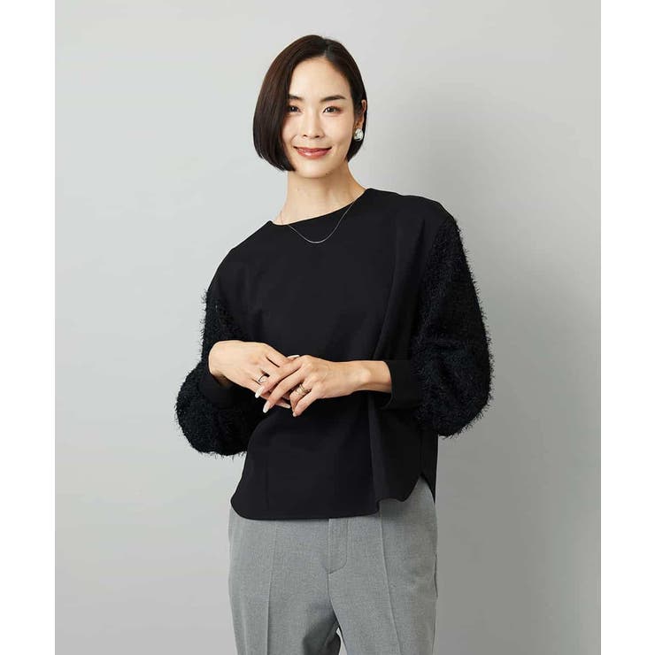 パフスリーブ異素材カットソー | MICHEL KLEIN | 詳細画像13 