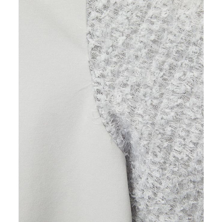 パフスリーブ異素材カットソー | MICHEL KLEIN | 詳細画像2 