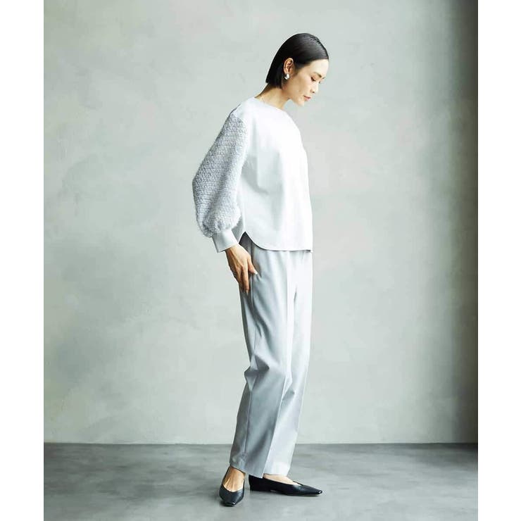 パフスリーブ異素材カットソー | MICHEL KLEIN | 詳細画像20 