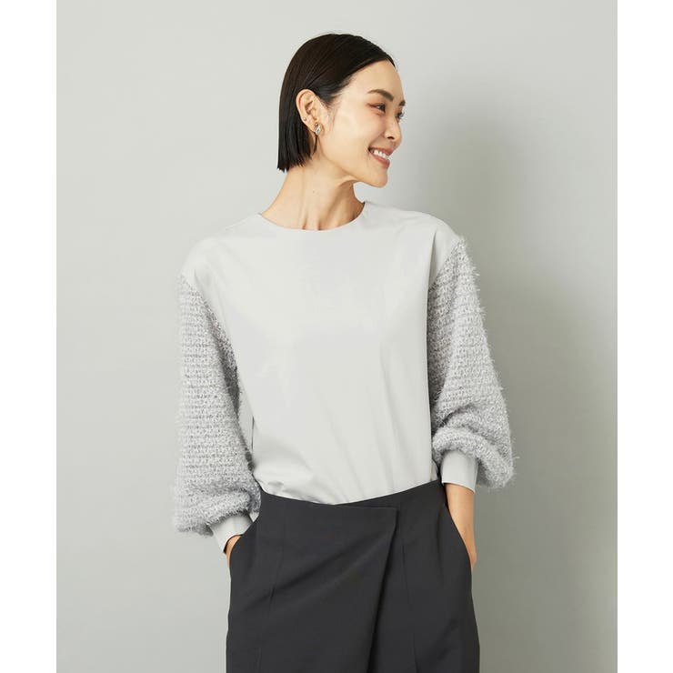 パフスリーブ異素材カットソー | MICHEL KLEIN | 詳細画像22 