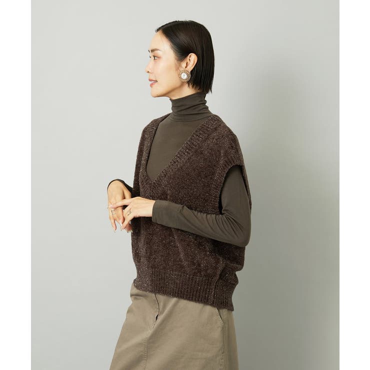 ［レイヤードにおすすめ］シアーハイネックカットソー | MICHEL KLEIN | 詳細画像18 