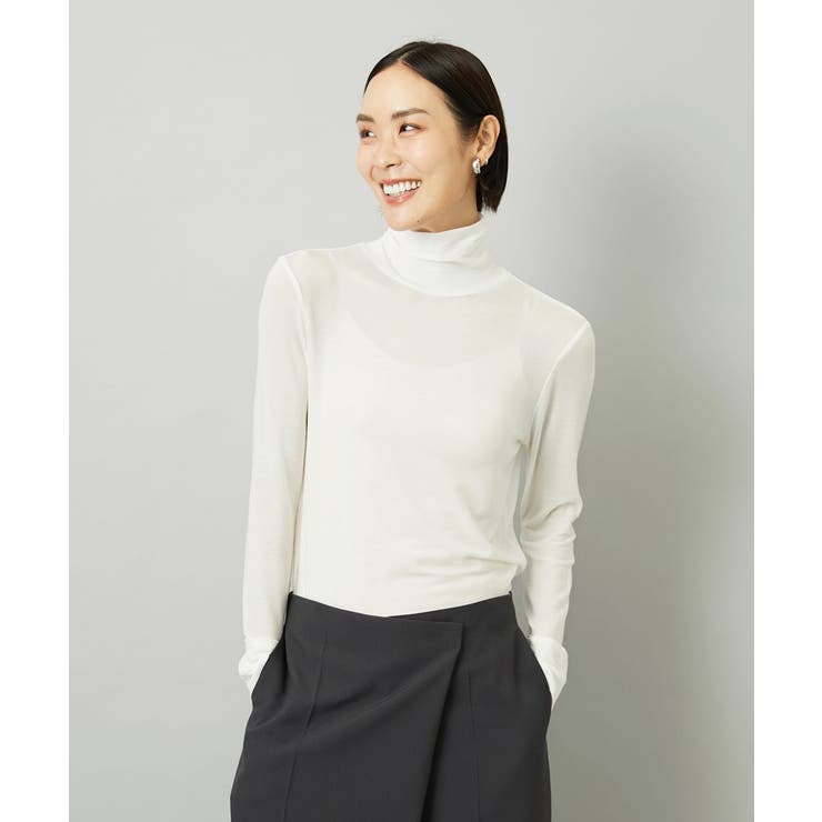 ［レイヤードにおすすめ］シアーハイネックカットソー | MICHEL KLEIN | 詳細画像47 