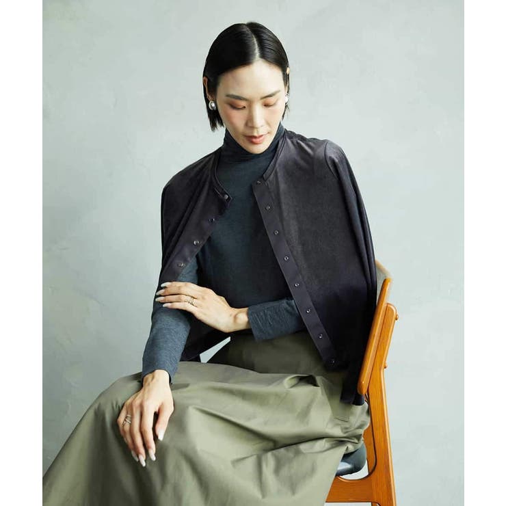 ［レイヤードにおすすめ］シアーハイネックカットソー | MICHEL KLEIN | 詳細画像53 