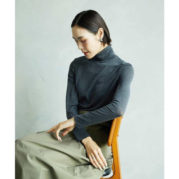 ［レイヤードにおすすめ］シアーハイネックカットソー | MICHEL KLEIN | 詳細画像58 