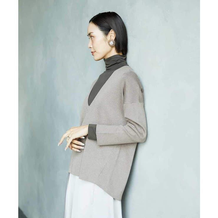 ［レイヤードにおすすめ］シアーハイネックカットソー | MICHEL KLEIN | 詳細画像7 