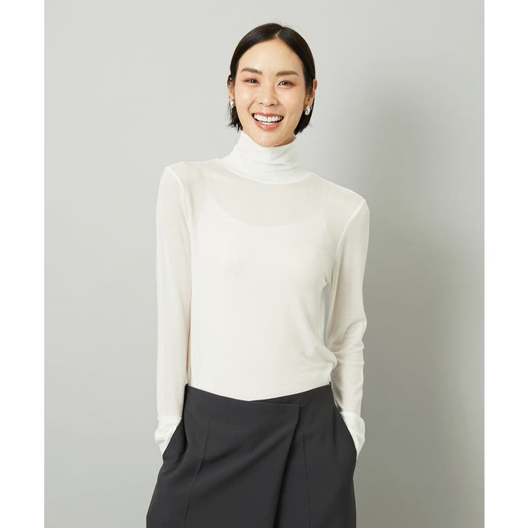 ［レイヤードにおすすめ］シアーハイネックカットソー | MICHEL KLEIN | 詳細画像85 