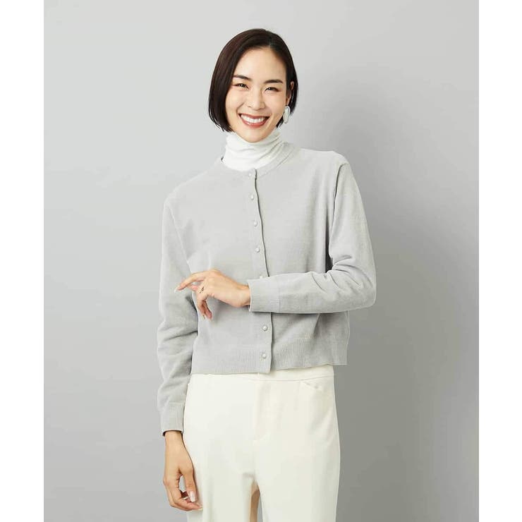 アイボリー | ［レイヤードにおすすめ］シアーハイネックカットソー | MICHEL KLEIN