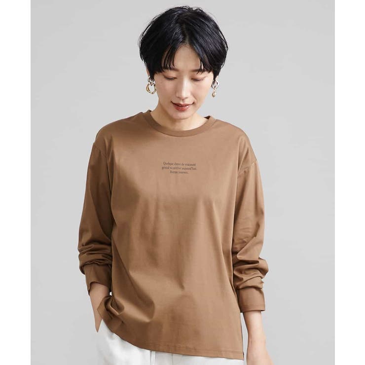 ロングスリーブロゴTシャツ[品番：ITKW0014202]｜MICHEL  KLEIN（ミッシェルクラン）のレディースファッション通販｜SHOPLIST（ショップリスト）