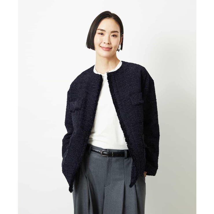 ［レイヤードに最適］シアークルーネックPO | MICHEL KLEIN | 詳細画像10 