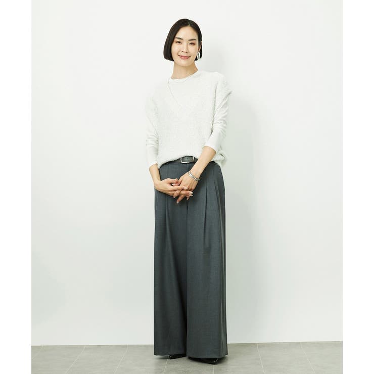 ［レイヤードに最適］シアークルーネックPO | MICHEL KLEIN | 詳細画像15 