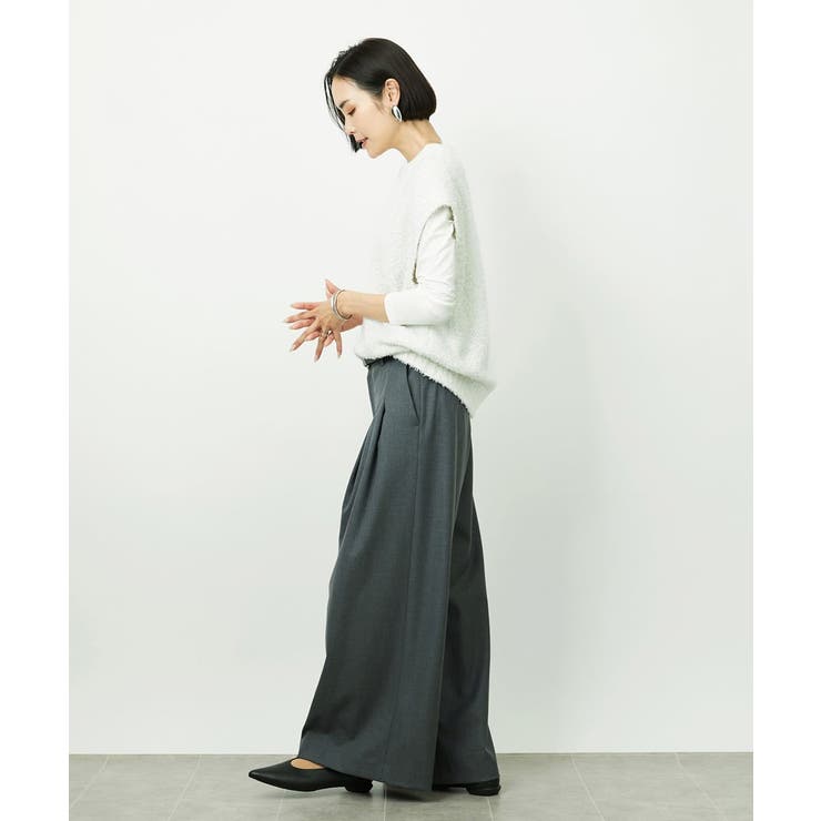 ［レイヤードに最適］シアークルーネックPO | MICHEL KLEIN | 詳細画像17 