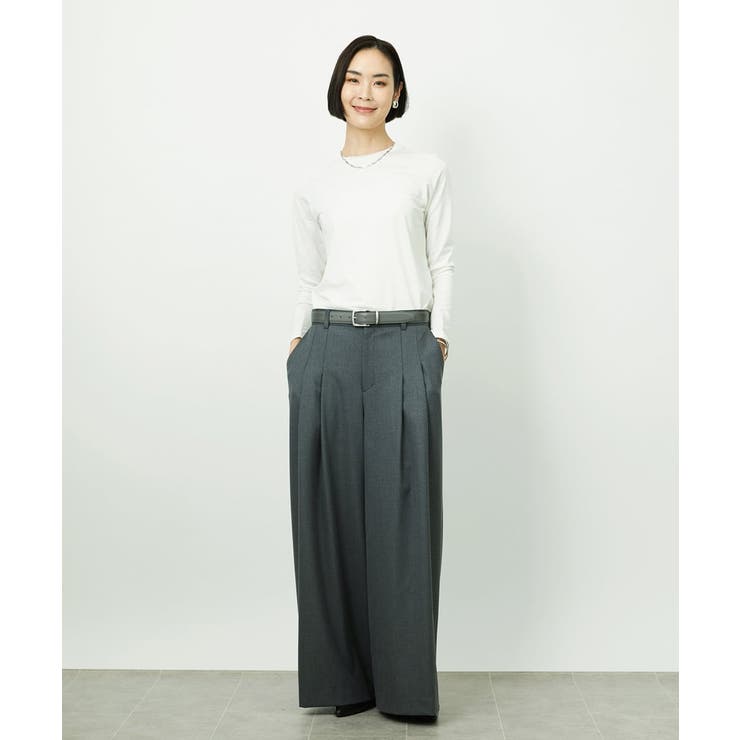 ［レイヤードに最適］シアークルーネックPO | MICHEL KLEIN | 詳細画像4 