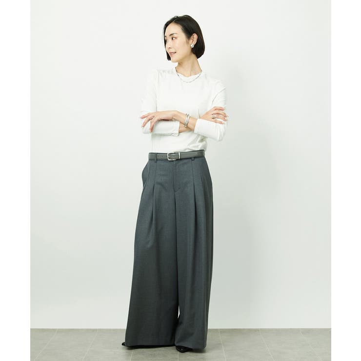 ［レイヤードに最適］シアークルーネックPO | MICHEL KLEIN | 詳細画像5 