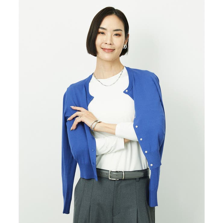 ［レイヤードに最適］シアークルーネックPO | MICHEL KLEIN | 詳細画像6 