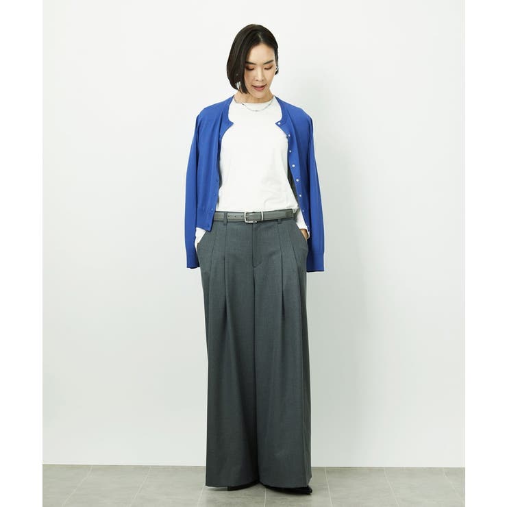 ［レイヤードに最適］シアークルーネックPO | MICHEL KLEIN | 詳細画像8 