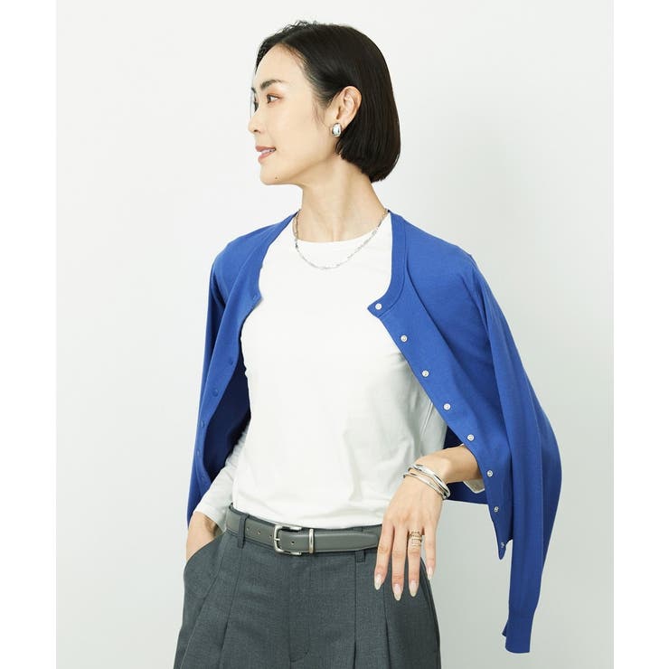 ［レイヤードに最適］シアークルーネックPO | MICHEL KLEIN | 詳細画像9 