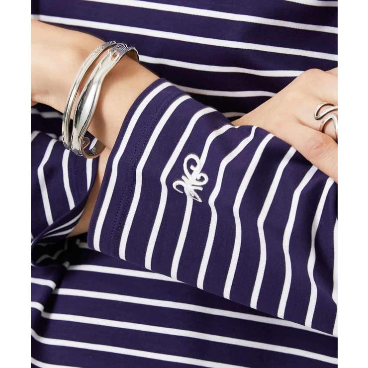 ボーダーバックフレアカットソー | MICHEL KLEIN | 詳細画像15 