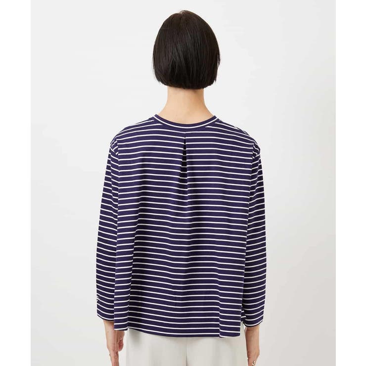 ボーダーバックフレアカットソー | MICHEL KLEIN | 詳細画像18 