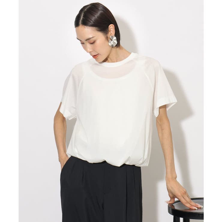 ホワイト | 裾ドロストバルーンプルオーバー | MICHEL KLEIN