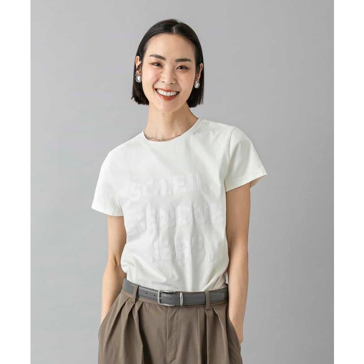 クラックプリントロゴTシャツ | MICHEL KLEIN | 詳細画像6 