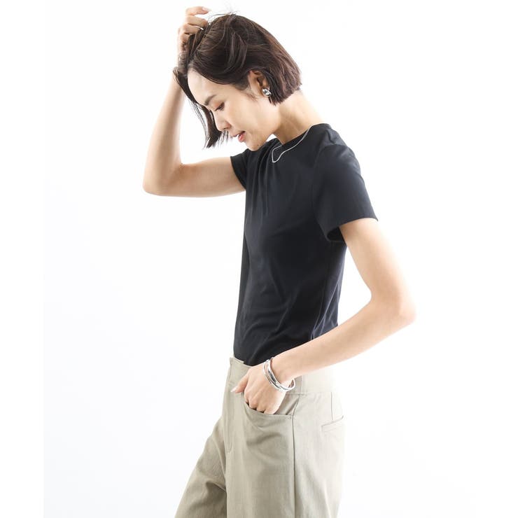 [遮熱効果素材]クリーンシルエットTシャツ | MICHEL KLEIN | 詳細画像10 