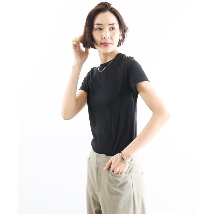 [遮熱効果素材]クリーンシルエットTシャツ | MICHEL KLEIN | 詳細画像9 