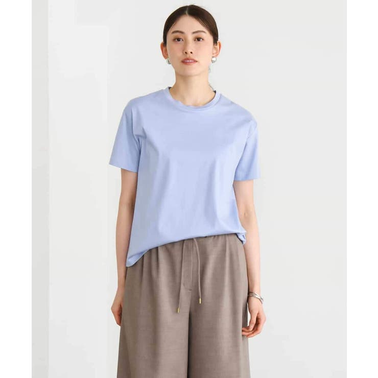 ライトブルー | ミニマルロゴTシャツ | MICHEL KLEIN