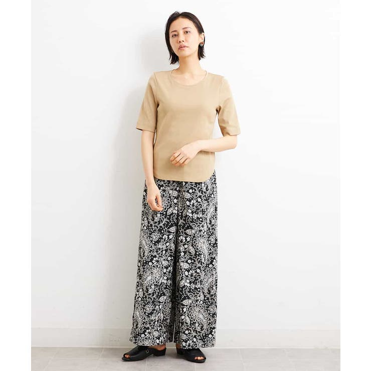 MICHEL  / ミッシェルクラン [インナーにおすすめ]Uネックキョウネンフライスカットソー ミッシェルクラン MICHEL KLEIN [インナーにおすすめ]Uネック