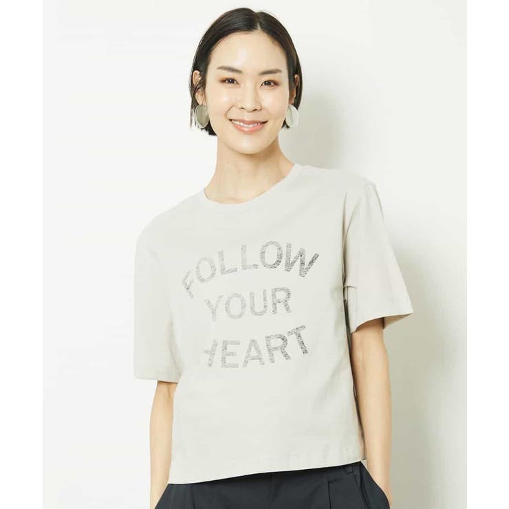 リバースサイドプリントロゴTシャツ | MICHEL KLEIN | 詳細画像12 