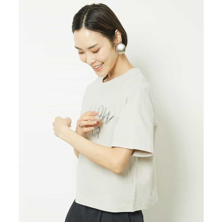 リバースサイドプリントロゴTシャツ | MICHEL KLEIN | 詳細画像13 