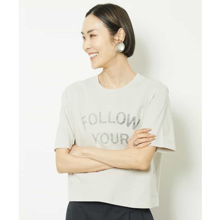 リバースサイドプリントロゴTシャツ | MICHEL KLEIN | 詳細画像14 