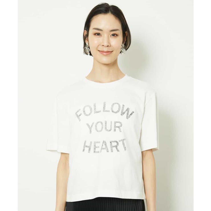 リバースサイドプリントロゴTシャツ | MICHEL KLEIN | 詳細画像21 